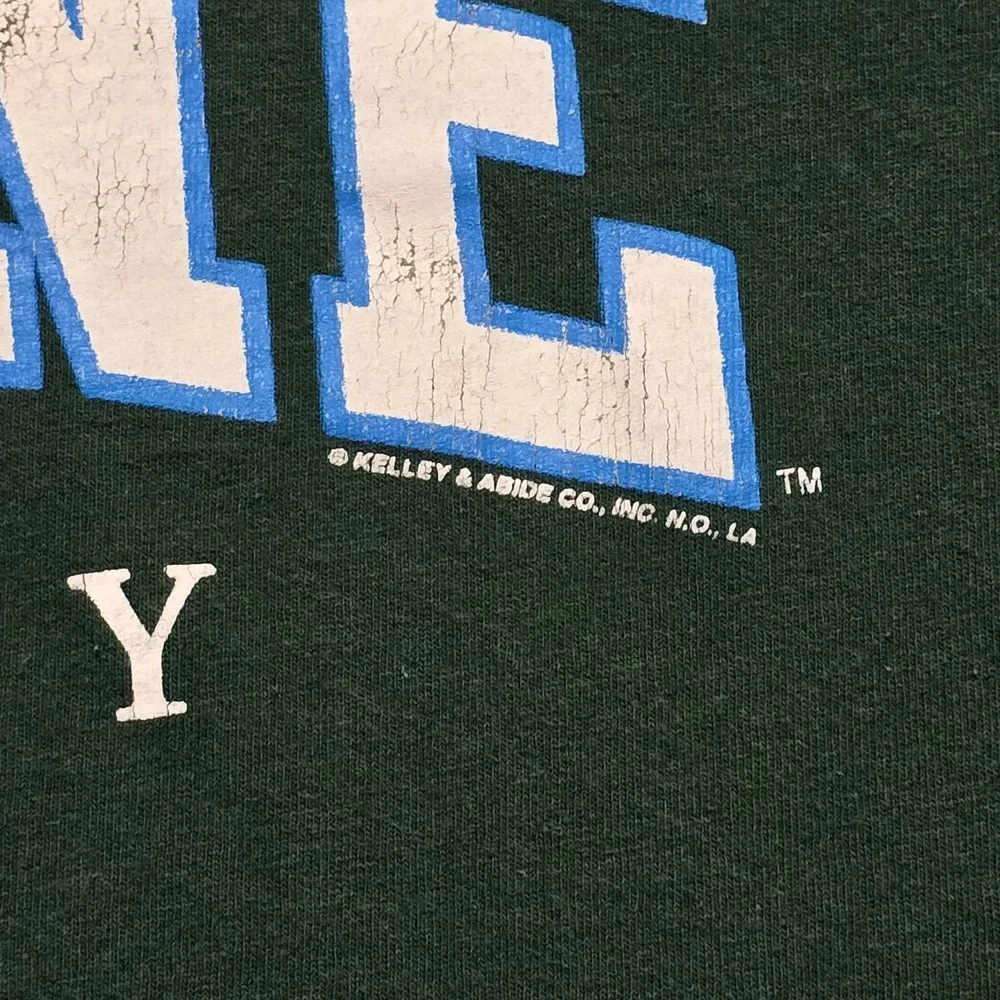 Vintage Tulane University Green Wave 90s Graphic T Shirt Mens 2XL